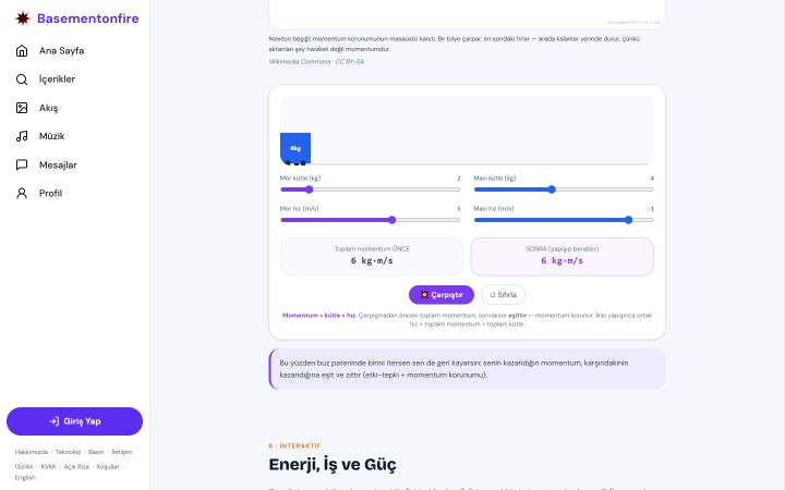 Simülasyon — açık ekran görüntüsü